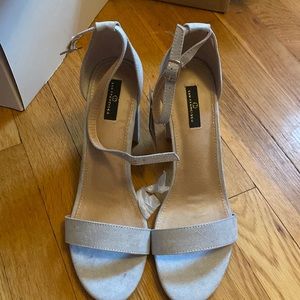 Grey Block Heel